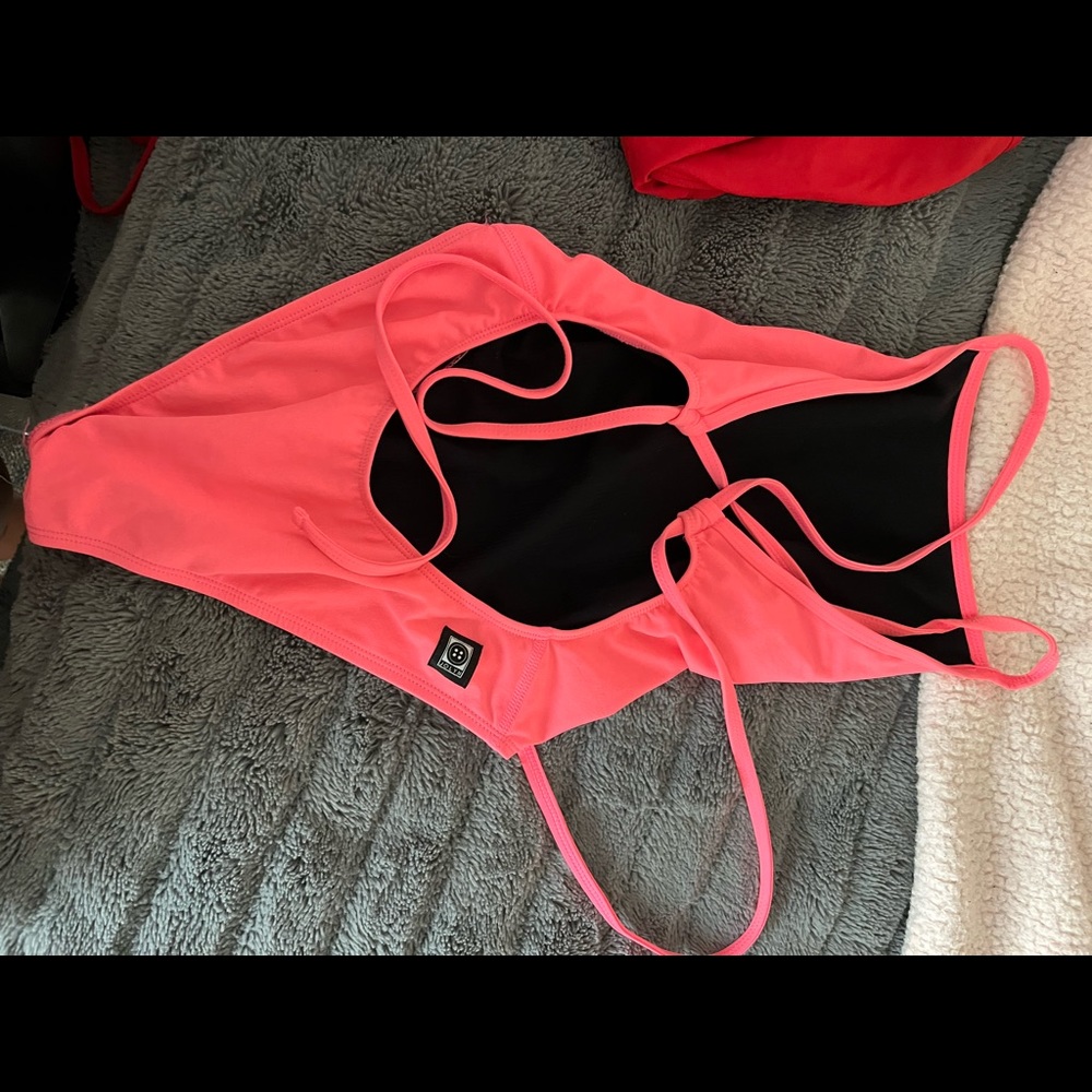 Jolyn adjustable bright pink one piece